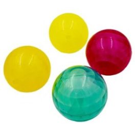 PELOTA PRISMA GOMA SUAVE 10 CM. SET 4 UNI.