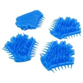 SET DE 4 GUANTES DE RELAJACION GOMA SOFT AZUL