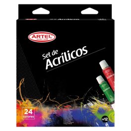 Set Acrilicos Artel 24 colores de 12ml