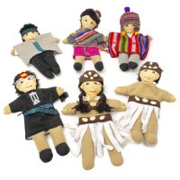 SET DE 6 TITERES DE ETNIAS CHILENAS