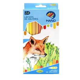 LAPICES 24 COLORES HEXAGONALES HAND // 1165