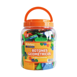 BOTONES GEOMETRICOS PARA HILAR ADETEC 100 PIEZAS