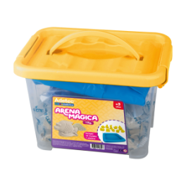 ARENA MAGICA ADETEC - COLOR NATURAL 1KG C/MOLDES Y BANDEJA
