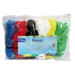 LANA SURTIDO A ,6 OVILLOS,42gms. HAND // 151