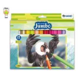 LAPICES 24 COLORES JUMBO TRIANGULARES HAND // 1110