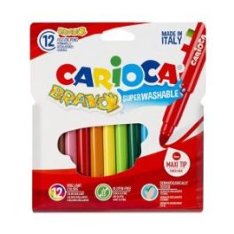 PLUMONES BRAVO 12 COLORES CARIOCA // 42755