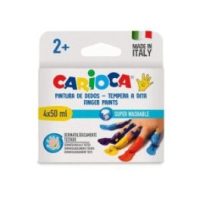 PINTURA DEDOS 4 COLORES 50ml CARIOCA // 43173