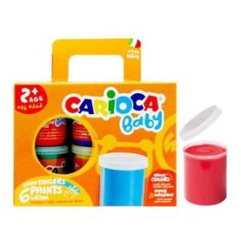 PINTURA DEDOS BABY 6 COLORES 80ML CARIOCA // K0032