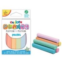 PLASTICINA 100gm 6 COLORES PASTEL CARIOCA // 42174