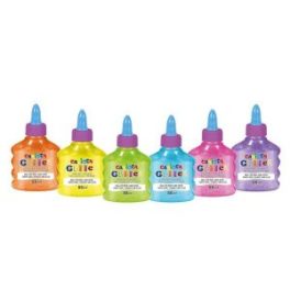 COLA GLITTER 88ML COLORES NEON CARIOCA // 42116