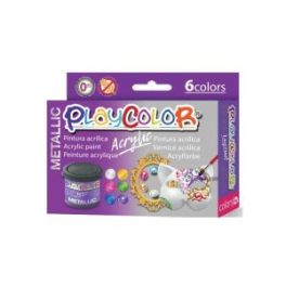 PINTURA ACRILICA METALICA 40ml PLAYCOLOR 6 COL // 20311