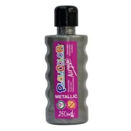 PINTURA ACRILICA 250ml PLATEADO PLAYCOLOR // 18631