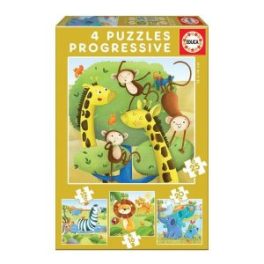 PUZZLES PROGRESIVOS ANIMALES SALVAJES 12+16+20+25 // 17147