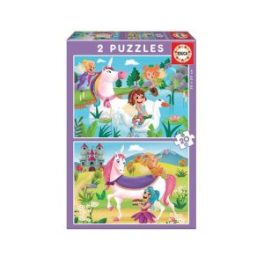 PUZZLE 2x20 PCS, UNICORNIOS+HADAS // 18064