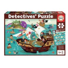 PUZZLE BARCO PIRATA DETECTIVE 50 PIEZAS // 18896