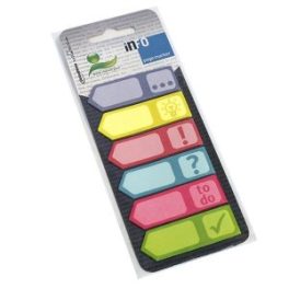 MARCADOR PAPEL SIGNOS 25x6 COLORES INFO // 5672-90