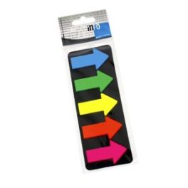 MARCADOR PLASTICO FLECHAS 25x5 COLORES INFO // 2683-09