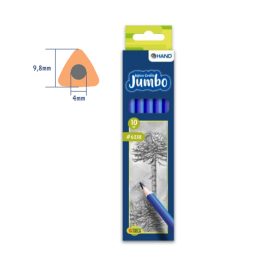 LAPICES GRAFITO JUMBO TRIANGULAR UNIDAD HAND/ 6238