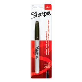 MARCADOR PERMANENTE SHARPIE PUNTA FINA NEGRO BLISTER X1