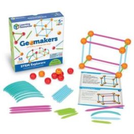 CONECTORES GEOMETRICOS 3D. 58 PIEZAS LER9293