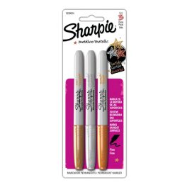 MARCADOR METALICO PUNTA FINA 3 COLORES SHARPIE