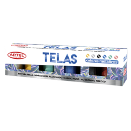 EST PINT TELAS METALICA 6 COL 15ML