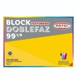 BLOCK MEDIUM DOBLE FAZ TEXTURADO 99 1/8 20 HOJAS