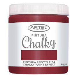 Pintura Chalky Artel 250ml Rojo Cereza