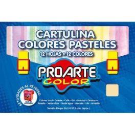 EST.CARTULINA PINTADA COLORES PASTELES 12COL12HJS