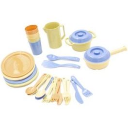 SET DE VAJILLA PLAST. 27 PZAS. NATURAL (1-24)