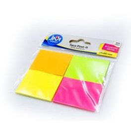 TACO POST IT NEON 38X50MM 4 COL. 100 HJS (24-576)