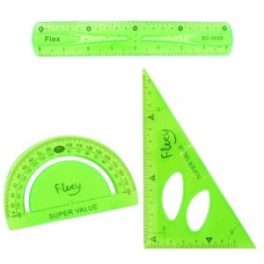 SET GEOMETRIA 3 PIEZAS FLEXIBLES HAND/ G0122/ G0122