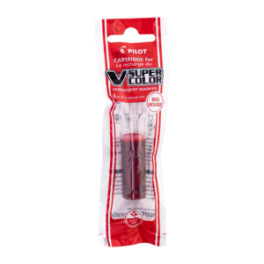 CARTUCHO V SUPER COLOR ROJO PILOT