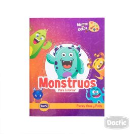 LIBRO MONSTRUOS PARA COLOREAR (022) DACTIC