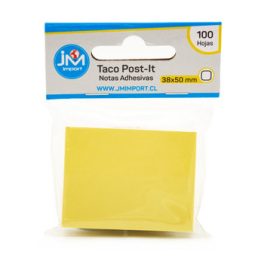 TACO POST IT 37,5X50MM 100HOJAS AMARILLO-25010095