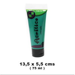 PINTURA ACRILICA 75 ML NEON VERDE