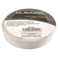CINTA DOBLE CONTACTO 18 MM X 13.7 MT BLANCO LAVORO