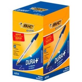 LAPIZ PASTA BIC CRISTAL 1,0MM AZUL CAJA 50 UNIDADES