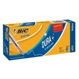 LAPIZ PASTA BIC DURA+ 12U AZUL