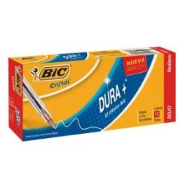 LAPIZ PASTA BIC DURA+ 12U ROJO