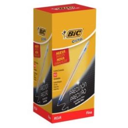 LAPIZ PASTA BIC CRISTAL FINO 0,8MM DURA+ 50U ROJO