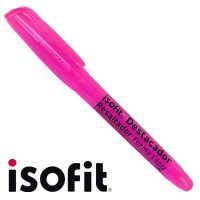DESTACADOR FORMA LAPIZ ISOFIT ROSADO