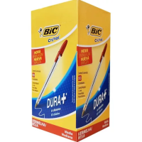 LAPIZ PASTA BIC CRISTAL FINO 0,8MM DURA+ 50U ROJO