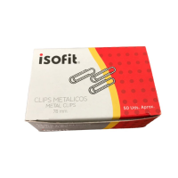 CLIPS ISOFIT METAL 78 MM DE 50 UNIDADES