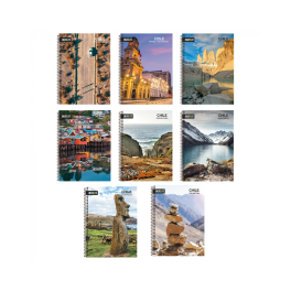 CUADERNO TRIPLE 20x27,5 150H 60G PAISAJES CHILE/32