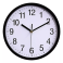 RELOJ DE PARED METAL ANALOGO 30CM. SILENCIOSO ESTRUCTURA NEGRO