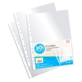 FUNDA OFICIO TRANSP. PAQ.100 UNID 023 MM (1-40)