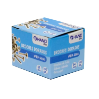 BROCHES DORADOS 100 UNID 14 MM/ BD-5606/ BD-5606