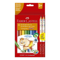 ECOLAPIZ DE COLOR JUMBO X12 + 2 GRAFITOS