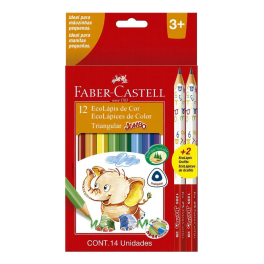 ECOLAPIZ DE COLOR JUMBO X12 + 2 GRAFITOS ECOLAPIZ DE COLOR JUMBO X12 + 2 GRAFITOS